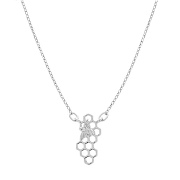 naszyjnik-srebrny-pszczoła-miód-pr925-10020825 Naszyjnik srebrny pszczoła miód pr925